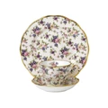 Royal Albert English Chintz 1940 Teacup Saucer Plate in Cream