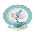 Royal Albert Festival 1950 Teacup Saucer & Plate White/Blue