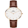 Daniel Wellington Petite St Mawes 32mm Leather Watch in Rose Gold Rose