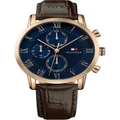 Tommy Hilfiger Kane Leather Watch in Brown 1791399 Brown