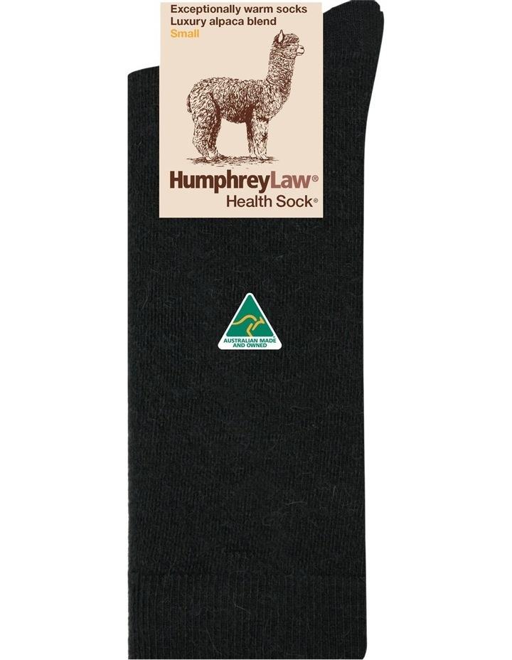Humphrey Law Alpaca Health Over The Calf Socks in Black 3-8