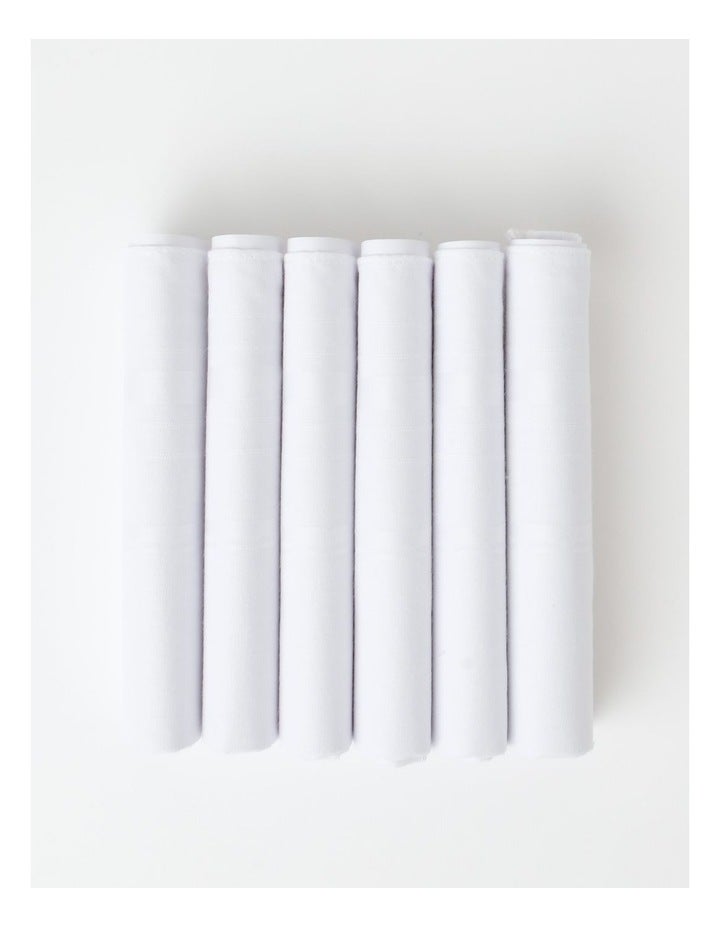 Ralph Lauren Handkerchiefs 6 Pack in White