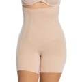 Spanx Oncore High Waisted Mid Thigh Short in Beige Natural M