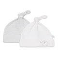 Marquise Elephant Beanie 2 Pack in White S