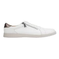 Hush Puppies Mimosa White Zip Up Sneaker in White 8