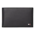Tommy Hilfiger Eton Small Embossed Leather Bifold Wallet in Black No Size