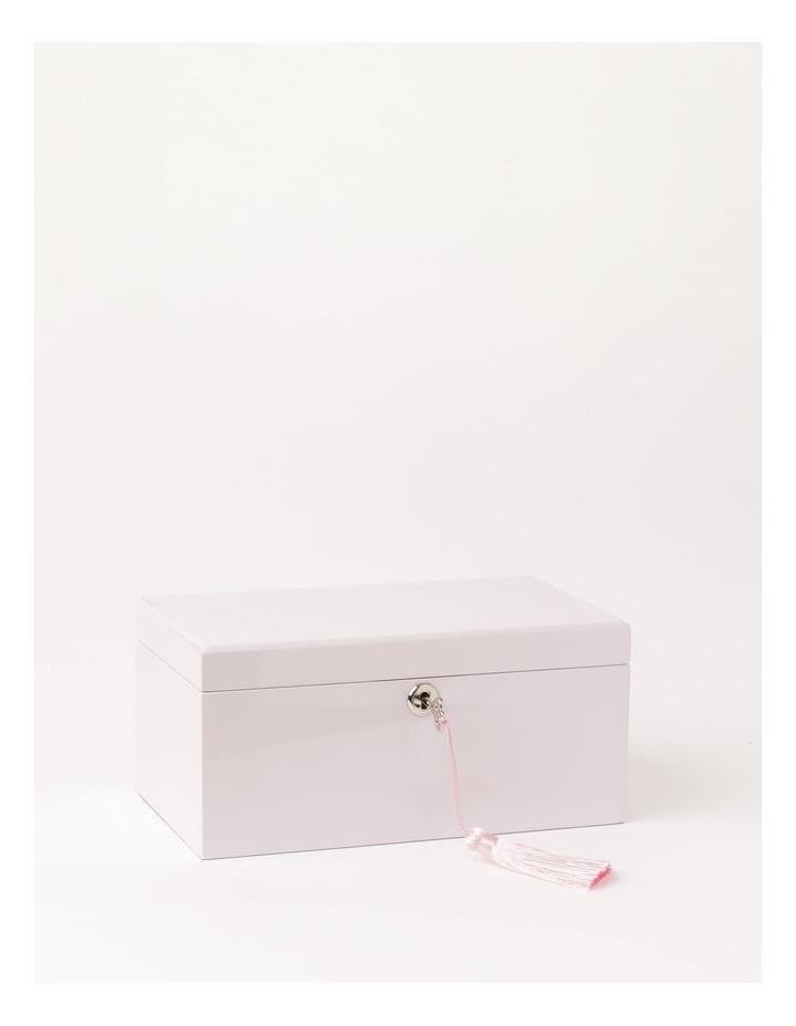 Design Studio High Gloss Tassel Key Light Pink Jewellery Box Lt Pink