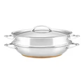 Essteele Per Vita Copper Base Induction Covered Multicooker With Steamer Insert 30cm/4.7L in Stainless Steel Silver