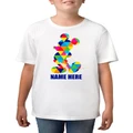 TWIDLA Personalised T-Shirts Boys Disney Mickey Mouse Triangle Personalised Cotton T Shirt White 5