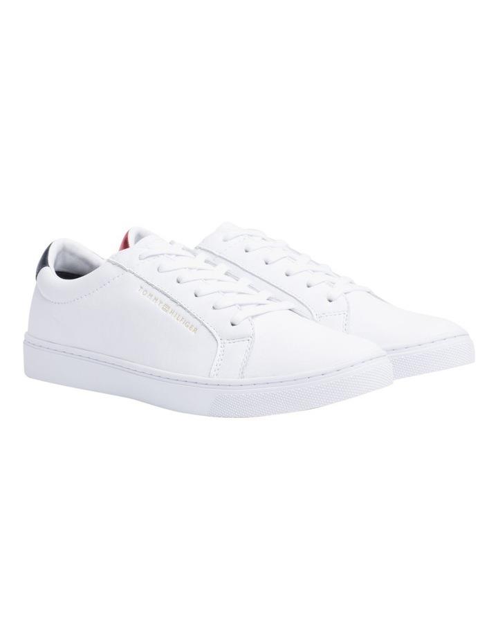 Tommy Hilfiger Essential Leather Sneaker in White 36