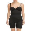Spanx Suit Your Fancy Strapless Cupped Mid Thigh Bodysuit in Black S