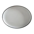 Maxwell & Williams Caviar High Rim Platter Granite 33cm in Black/White Blk/White