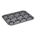 MasterCraft Crusty 12-Cup Shallow Baking Pan 32cm in Carbon Black