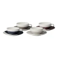 Royal Doulton Coffee Studio 4pc Flat White Cup & Saucer Set Assorted