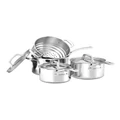 Essteele Per Sempre Clad Induction Cookware Set 4 Piece in Stainless Steel Silver
