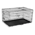 i.Pet Dog Cage Crate Kennel 3 Doors 36" Black