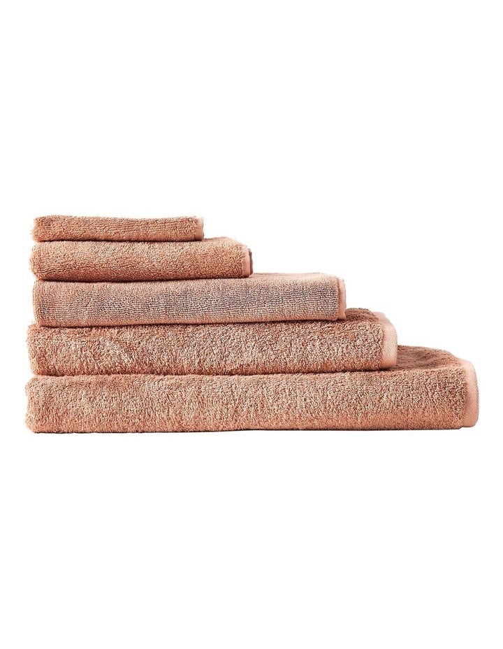 Linen House Nara Cotton Bamboo Towel Range in Clay Brown Bath Sheet