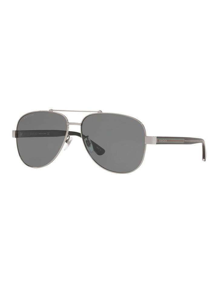 GUCCI GG0528S Silver Polarised Sunglasses Grey