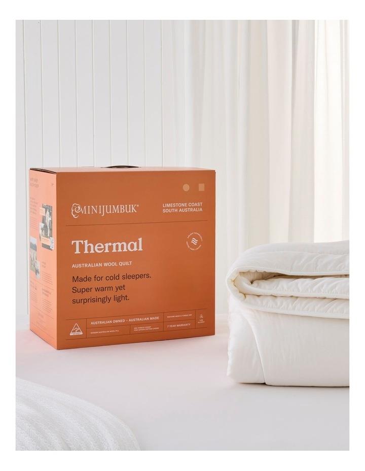 MiniJumbuk Thermal Australian Wool Quilt in White Double