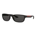 Prada Linea Rossa PS 01US Active Black Sunglasses Grey