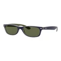 Ray-Ban New Wayfarer Bicolor Blue RB2132 Sunglasses Green