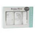 Bubba Blue Wish Upon A Star Face Washers 3 Pack in White
