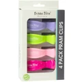 Bubba Blue Pink Pram Clips 4 Pack Pink