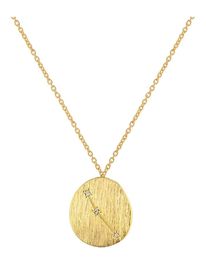 Mocha Aries Zodiac Pendant Gold Necklace Assorted