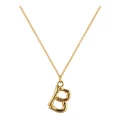 Mocha Letter B Initial Gold Necklace Assorted