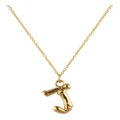 Mocha Letter J Initial Gold Necklace Assorted