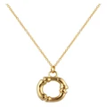 Mocha Letter O Initial Gold Necklace Assorted