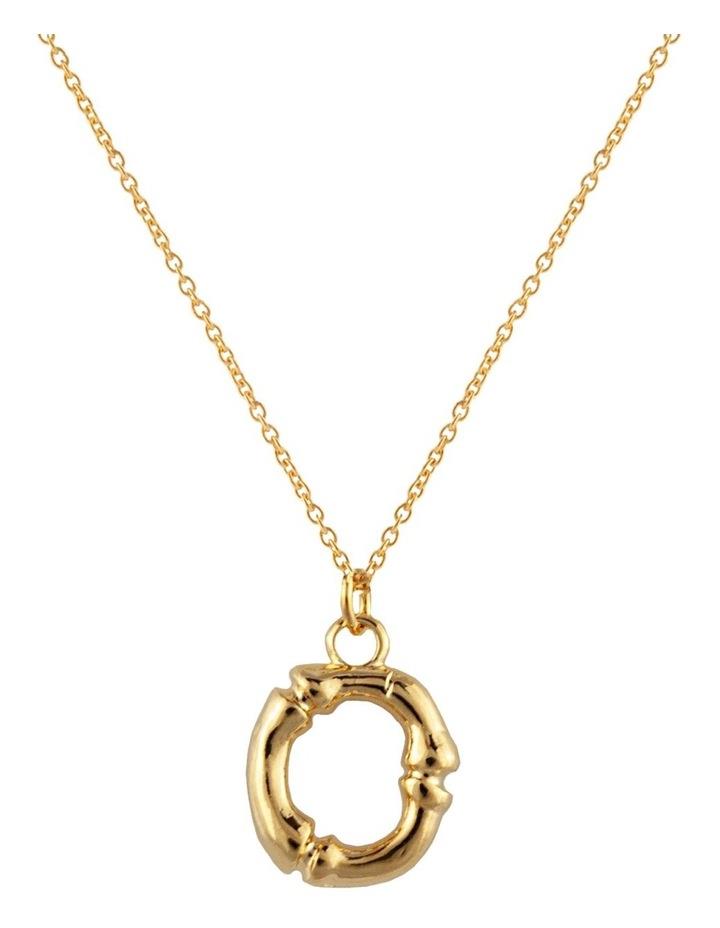 Mocha Letter O Initial Gold Necklace Assorted