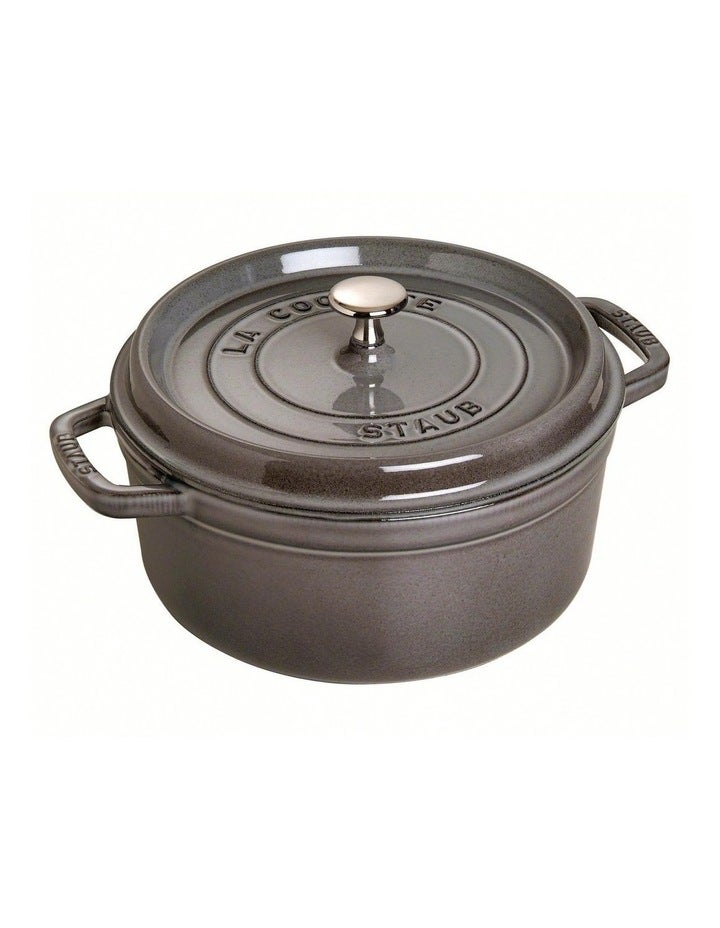 Staub Round Cocotte 28cm/6.7L in Graphite Grey 28cm/6.7L