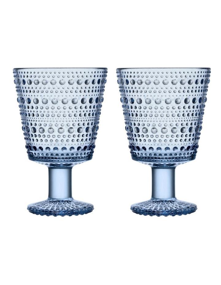 IITTALA Kastehelmi Set of 2 Universal Glass Aqua Assorted