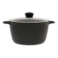 The Cooks Collective Classic Non-Stick Stockpot with Lid 6.2L in Black