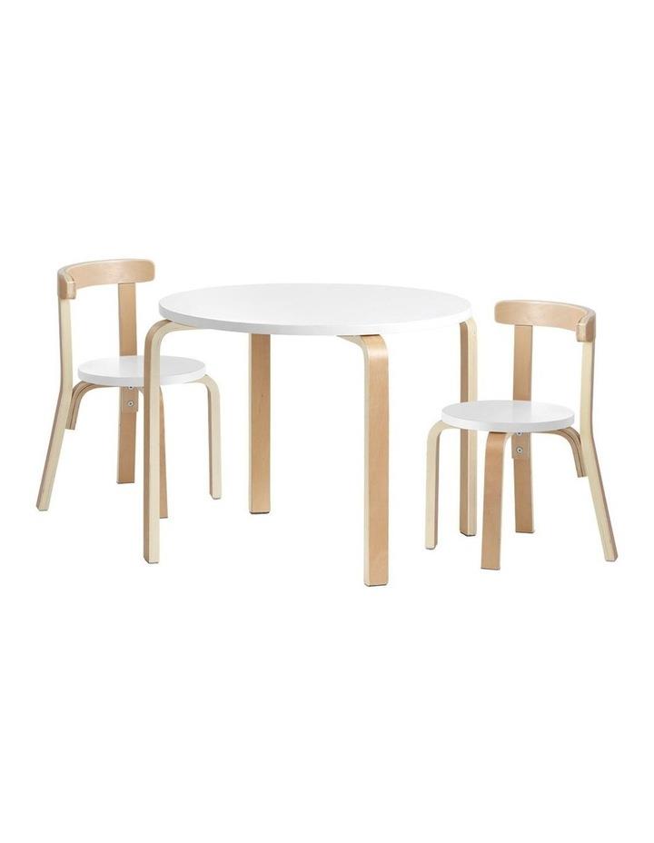 Keezi Keezi Kids Table and Chair Set Study Desk White