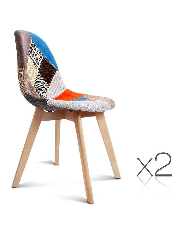 Artiss Retro Beech Fabric Dining Chair Assorted