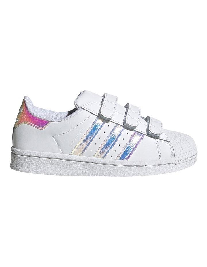 adidas Superstar Foundation Strap Pre School Girls Shoes White 012