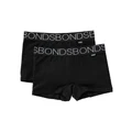 Bonds Kids New Hipster Sports Shorts 2 Pack in Black 12-14