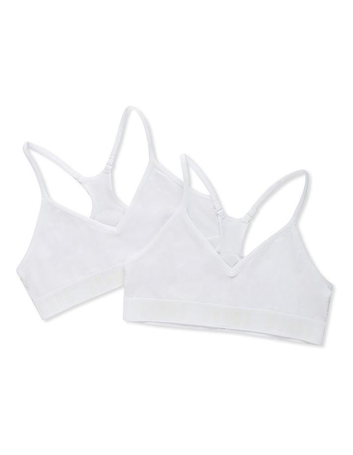 Bonds Super Stretchies Racer Crop 2 Pack in White 12-14