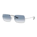 Ray-Ban Square 1971 Silver RB1971 Sunglasses Blue