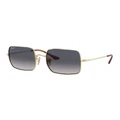 Ray-Ban Square 1971 Gold RB1971 Sunglasses Blue