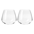 Krosno Duet Set of 2 Stemless Wine Glass Gift Box 500ml in Clear