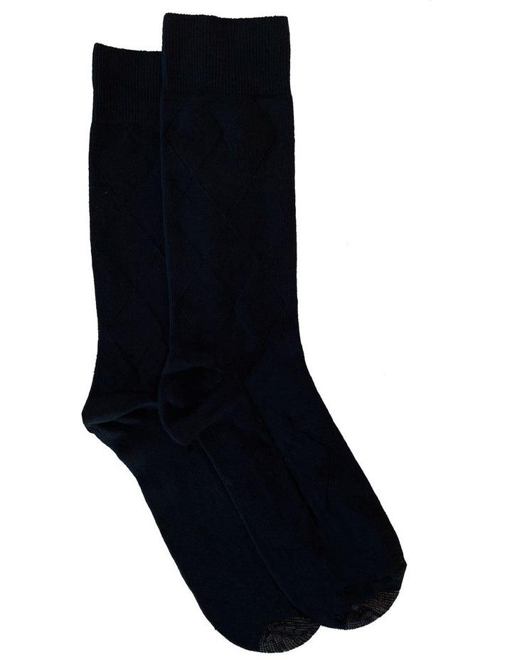 Lafitte Tough Toe Cotton Socks 2 Pack in Navy