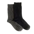 Lafitte Tough Toe Cotton Socks 2 Pack in Grey