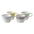 Royal Doulton 1815 Tapas 400ml Set of 4 Mugs Assorted Cool Colours