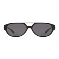 Versace VE4371 Black Polarised Sunglasses Grey
