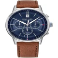 Tommy Hilfiger Multi-Function Light Brown Leather Men's Watch