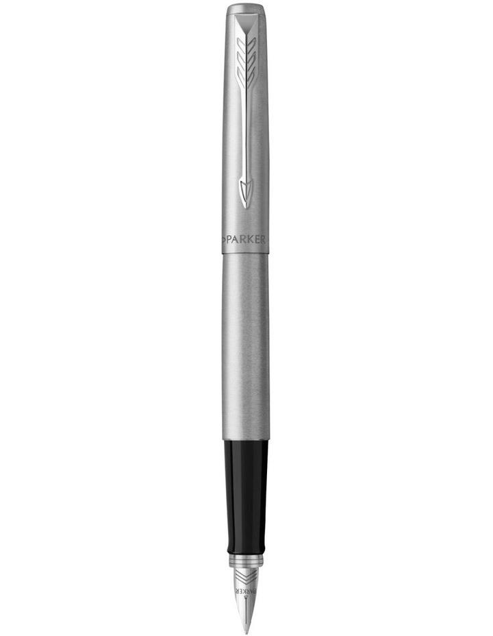 Parker Jotter Chrome Trim Fountain Pen in Stainless Steel Silver