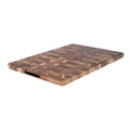 The Cooks Collective Acacia End Grain Cutting Board 50x35x3cm in Natural Brown